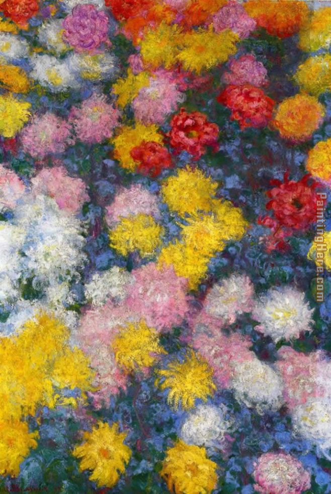 Claude Monet Chrysanthemums 4